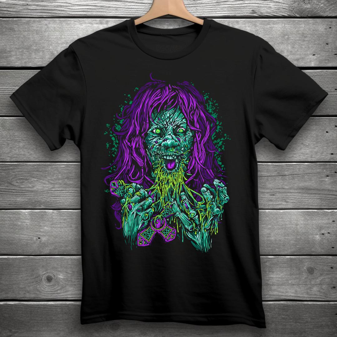 The Exorcist Regan Movie Horror T-Shirt Black S-3XL S