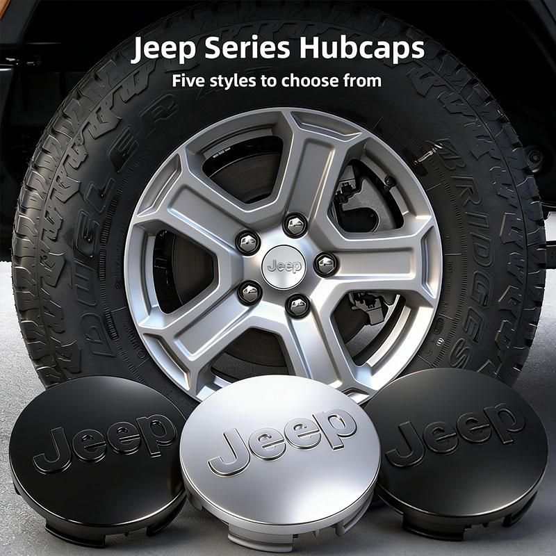 4Pcs Jeep Special Car Wheel Hub Center Cover For Renegade Compass Grand Cherokee Wrangler Patriot Rubicon Liberty AKW1