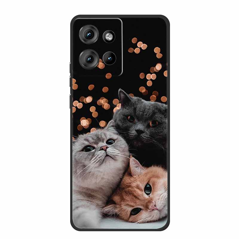 Phone Case For Motorola Moto G86 Power Edge 50 Neo G75 S50 Edge 50 5G Case S 50 Coque Shockproof Black Silicone Soft Back Cover
