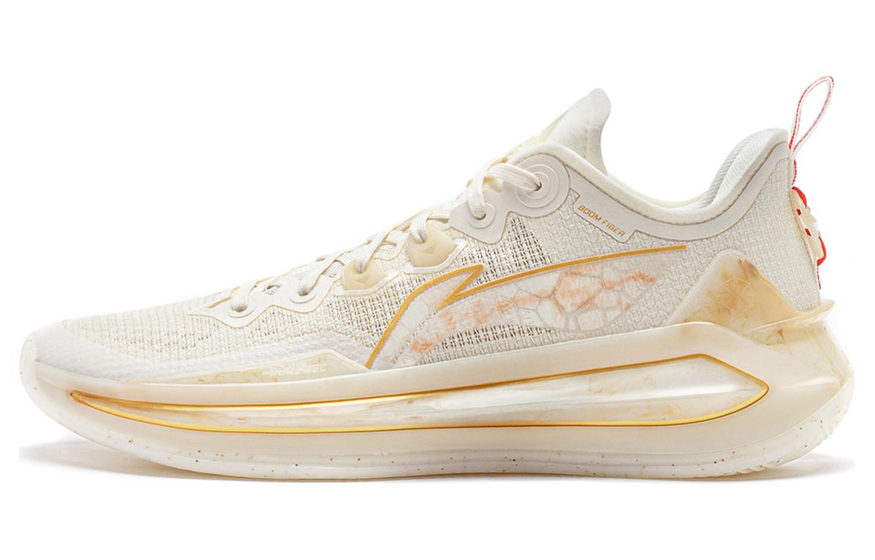 Li Ning Liren 3 V2 Basketball Shoes Unisex Low Top Yellow/White ABAT073-6 43