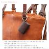 ZARIO-GRANDEE - Genuine Leather Tissue Cover with Leather Cord, Bi-fold, Compact Size, Made In Japan [ZAG-206T] (Orange)