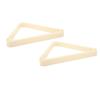 2pcs Strong Build Billiard Triangle Rack White Color Billiard Ball Rack  For Snooker Game