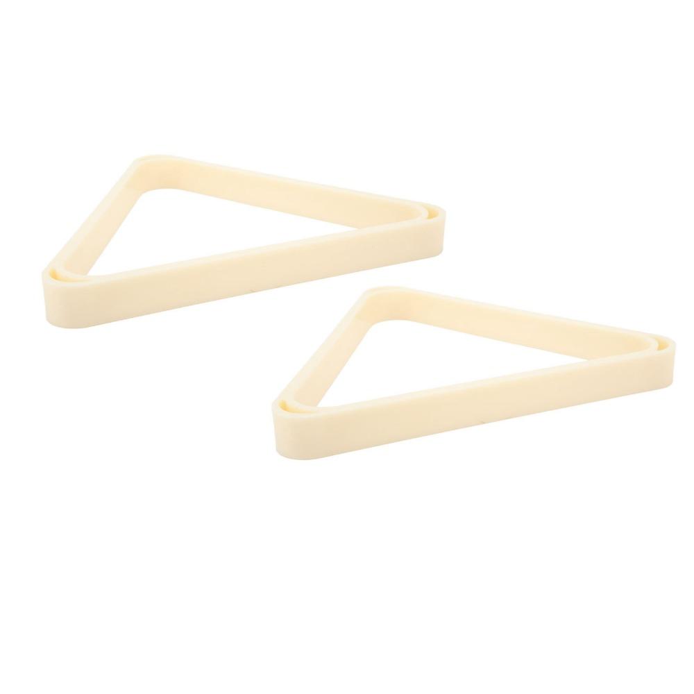 2pcs Strong Build Billiard Triangle Rack White Color Billiard Ball Rack For Snooker Game