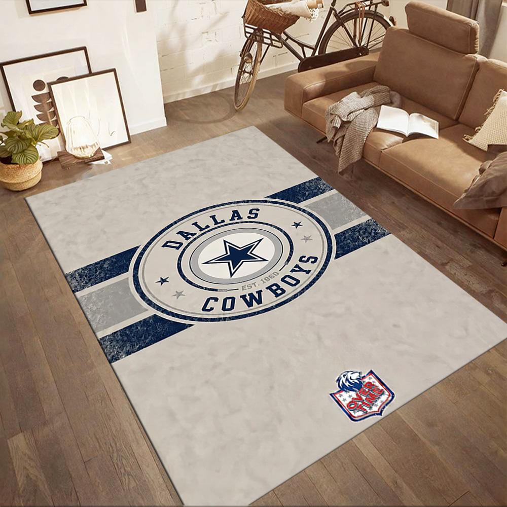 Dallas Area Rug Suitable for Outdoor Dormitory Foyer Dining Room Antislip Carpet Office Home Decor Gift for Festivals