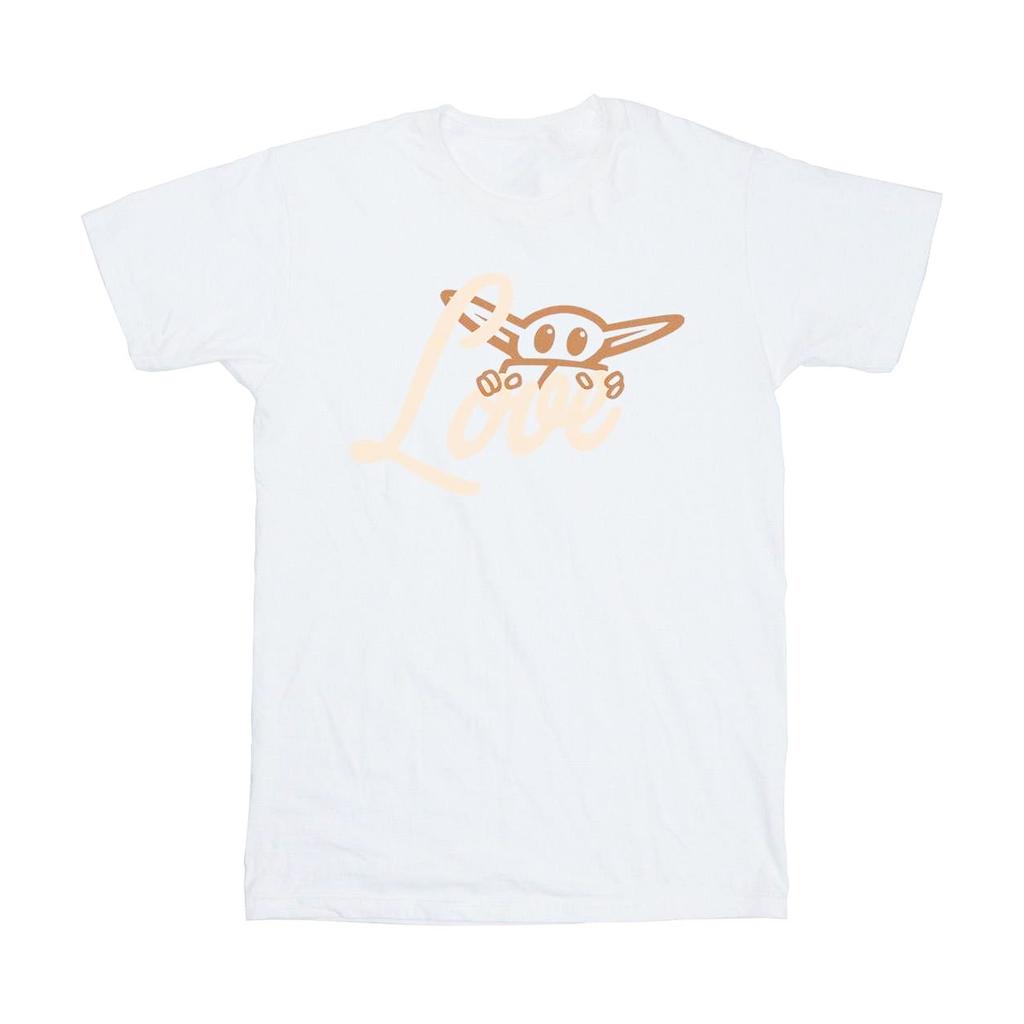 STAR WARS Girls Grogu Love Cotton T-Shirt