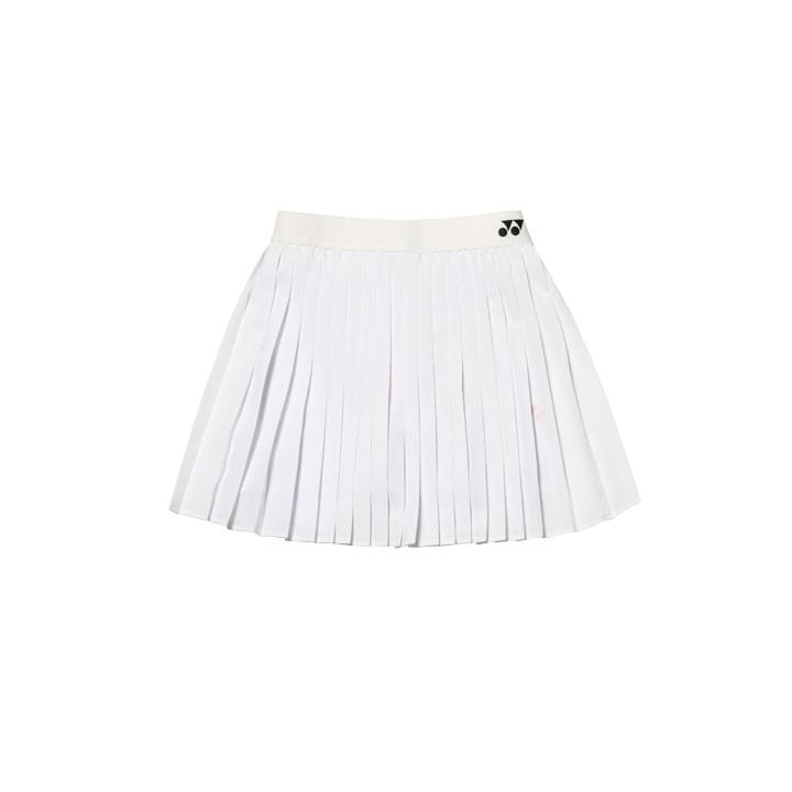 Yonex 245Ps001F White Women'S Logo Point Tennis Skirt