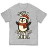 Just A Little Bit Chill Penguin Christmas Kids T Shirt