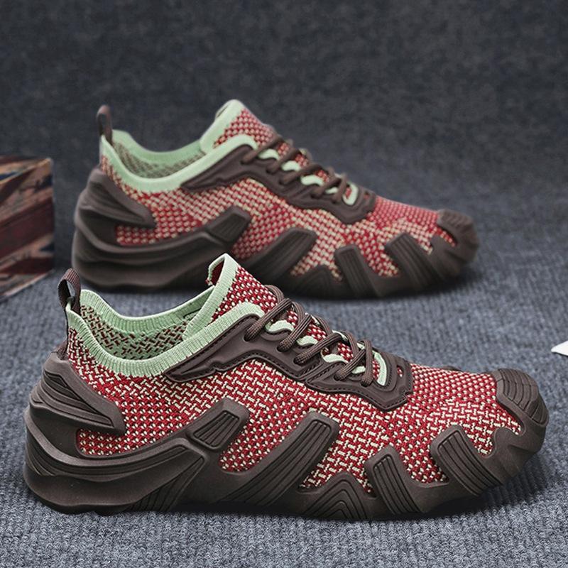 Breathable Mesh Sneakers Men's Fly-woven Socks Shoes Men's Spring and Summer Men's Shoes 2025 New Trendy Shoes Student