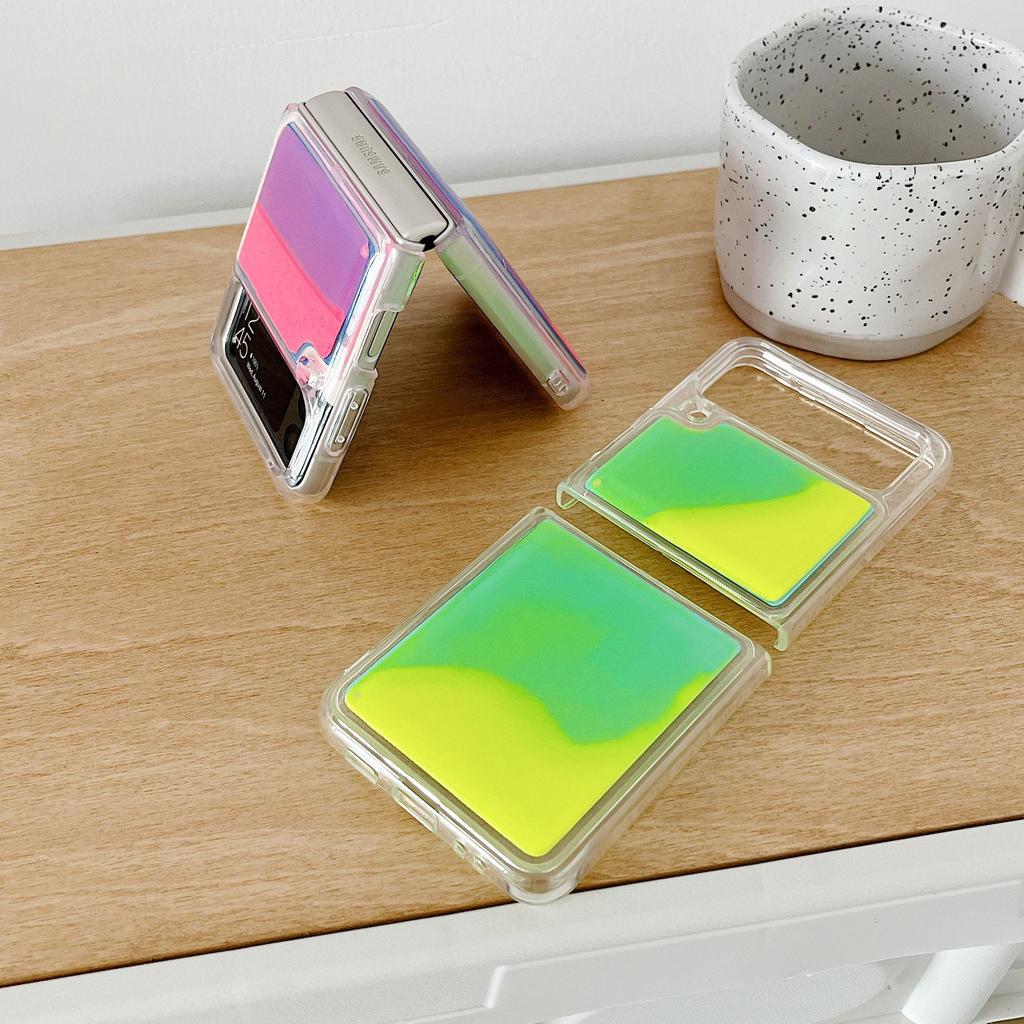 Samsung Z Flip3 Luminous Glitter Anti-Drop Foldable Phone Case