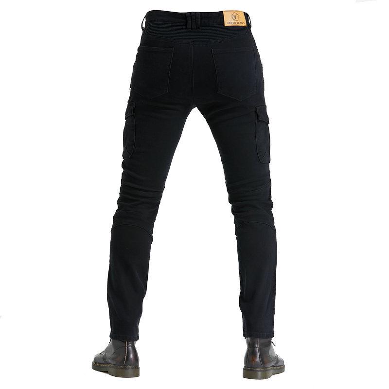 Blugi de motocicletă pentru bărbați Stil 07 cu echipament de protecție - Picior drept, Croială largă, Anti-cădere, Pantaloni off-road