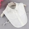 Linbaiway 18 Styles Female Chiffon Fake Collar for Women Blouse Shirt False Collar Ladies Lapel Detachable Collar Female Decor