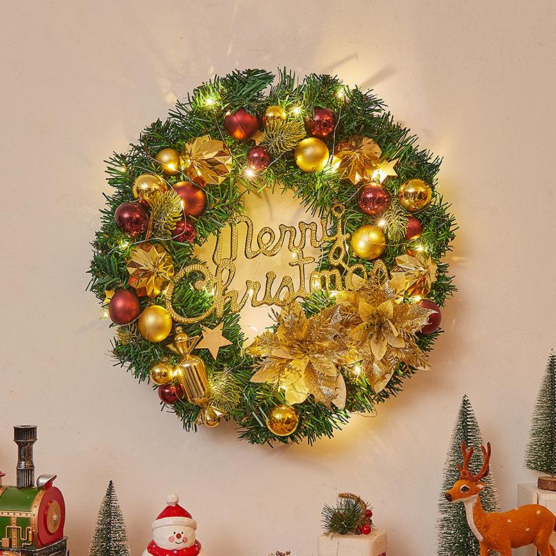 Christmas Door Wreath & Holiday Ornament for Festive Decor