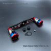 Dual-toned Aluminum Alloy Precision Water Drop Crank - Colorful Custom DIY Accessory with Smooth Operation and Color Plating