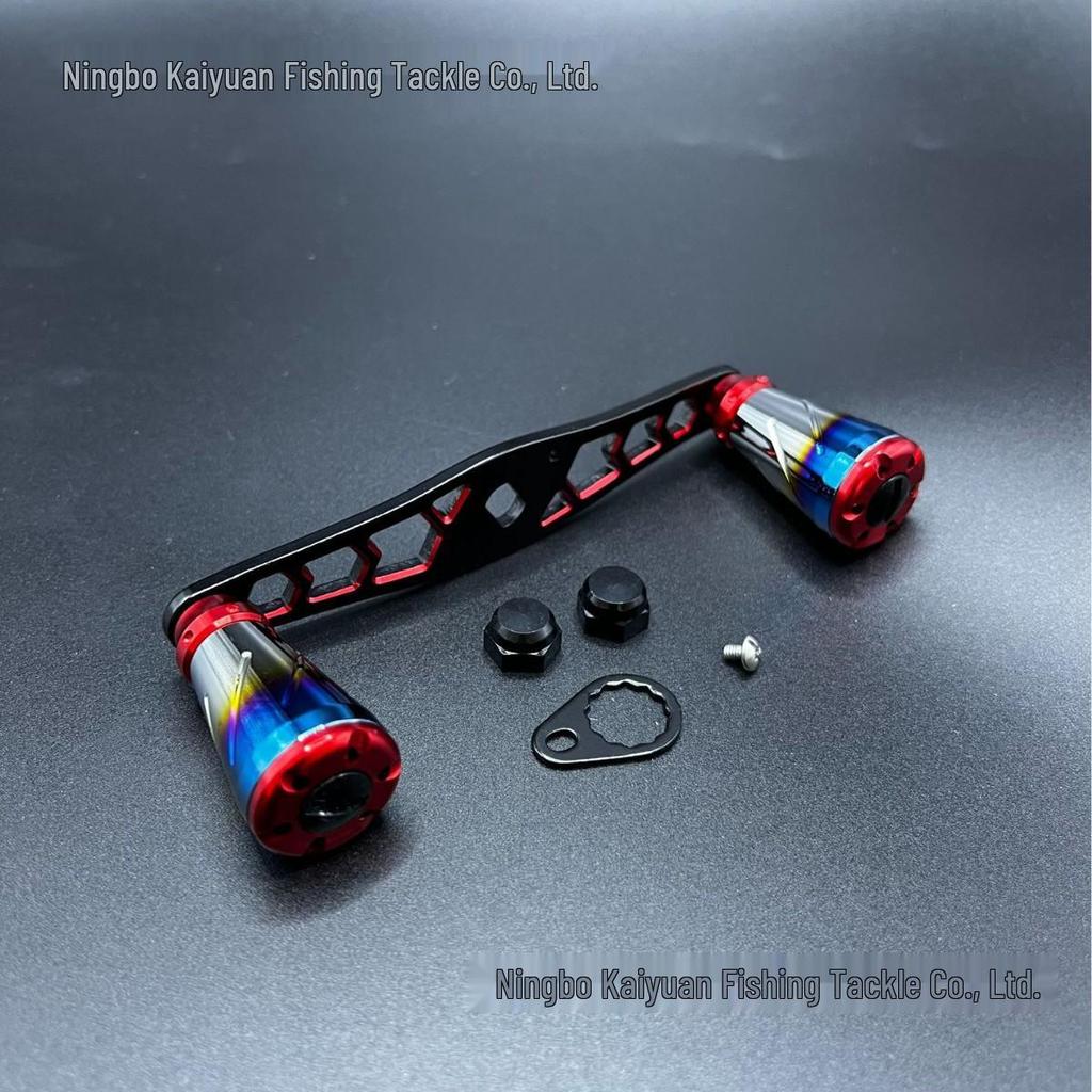 Dual-toned Aluminum Alloy Precision Water Drop Crank - Colorful Custom DIY Accessory with Smooth Operation and Color Plating
