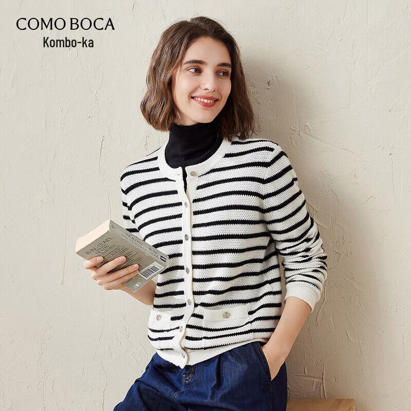 

Women s Striped Cashmere Cardigan XL