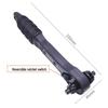 Dual-Purpose Black Ratchet Drill Chuck Key & Wrench (12.7mm & 17.5mm)