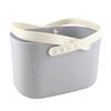 Portable Shower Basket with Ventilation Holes Large Capacity Plastic Portable Storage Basket with Handles for Bathroom