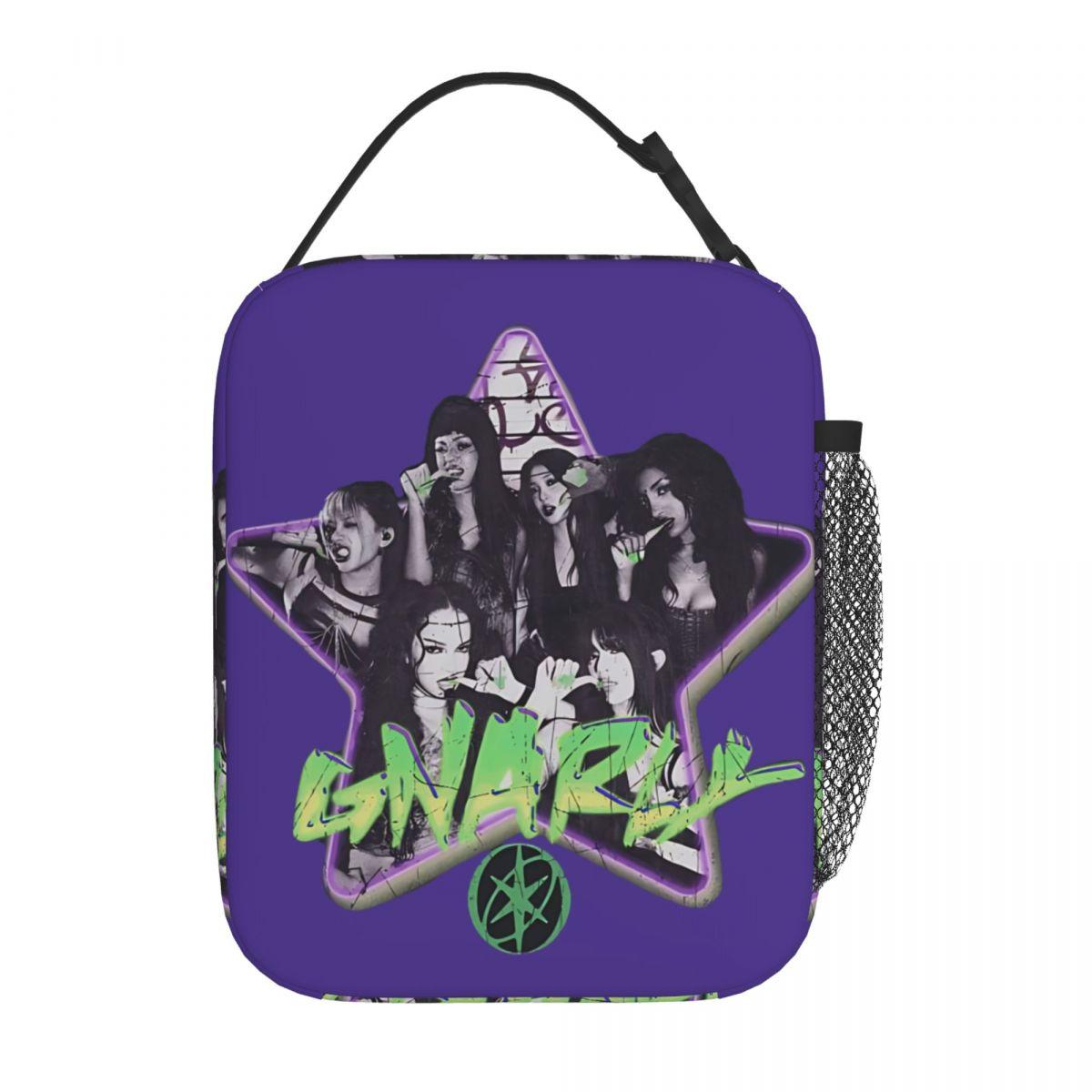 Gnarly X Katseyes Insulated Lunch Bag High Capacity Meal Container Thermal Bag Tote Lunch Box School Travel Bento Pouch One Size