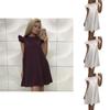 Elegant New Women's Boho Evening Cocktail Party Dress With Exquisite Lotus Leaf Sleeves