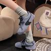 Niche flat bottom color matching women's winter new fashion versatile velvet warm casual