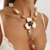 Charm Y Shape Necklace Colorful Beads Bohemian Collarbone Chain Fashion Beach Choker  Beach