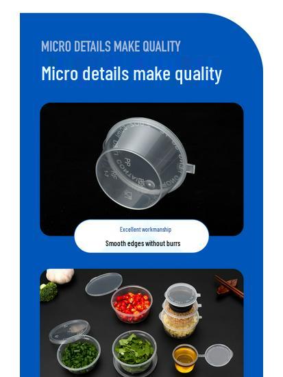 Round Disposable Sauce Cups - 25/50/100ml | Portioning & Takeaway Containers
