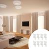 8Pcs Plastic Flexible Bendable Curtain Track End Stops Replacement Curtain Track Fittings End Caps for Smooth Operation