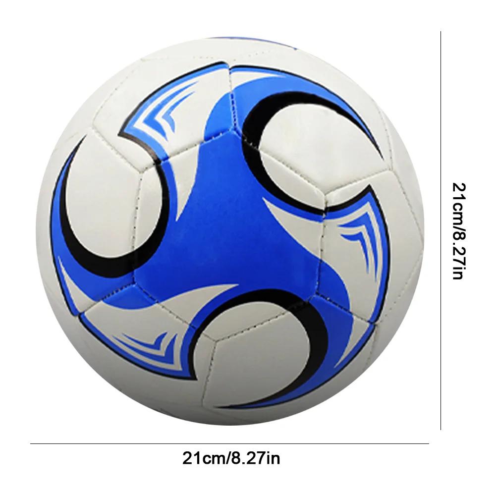 1PCS Soccer Ball Size 5 PU Material Seamless Durable Outdoor Football Training for Adults Youths Teens Match Soccer Ball Machine синий