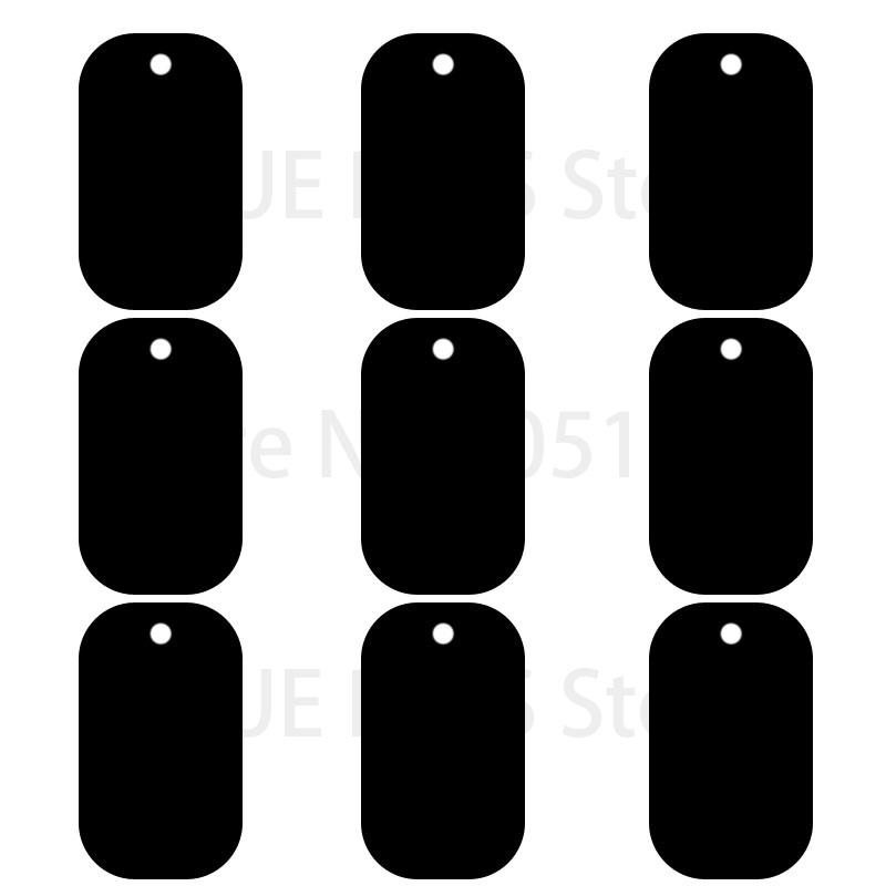Professional 100Pcs Dog Tag Military Pet Id Tags Aluminum Name Pendant Blank Dog Tags Personalized Customized Dog Tag