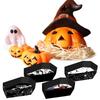 12 Stück Halloween Papier Serviertabletts Schwarz Horror Sarg Snack Keks Geschenkbox Süßes oder Saures Halloween Party Deko Zubehör