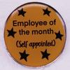 Monthly Best Employee Badge - Self-Selected Pin (English)