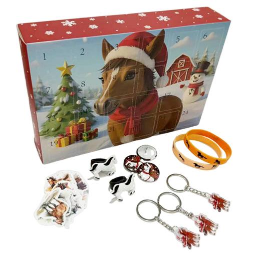 Christmas Advent Calendar 2025 24 Days Shark/Horse Countdown Calendar with 24 Collectible Figures Holiday Gifts