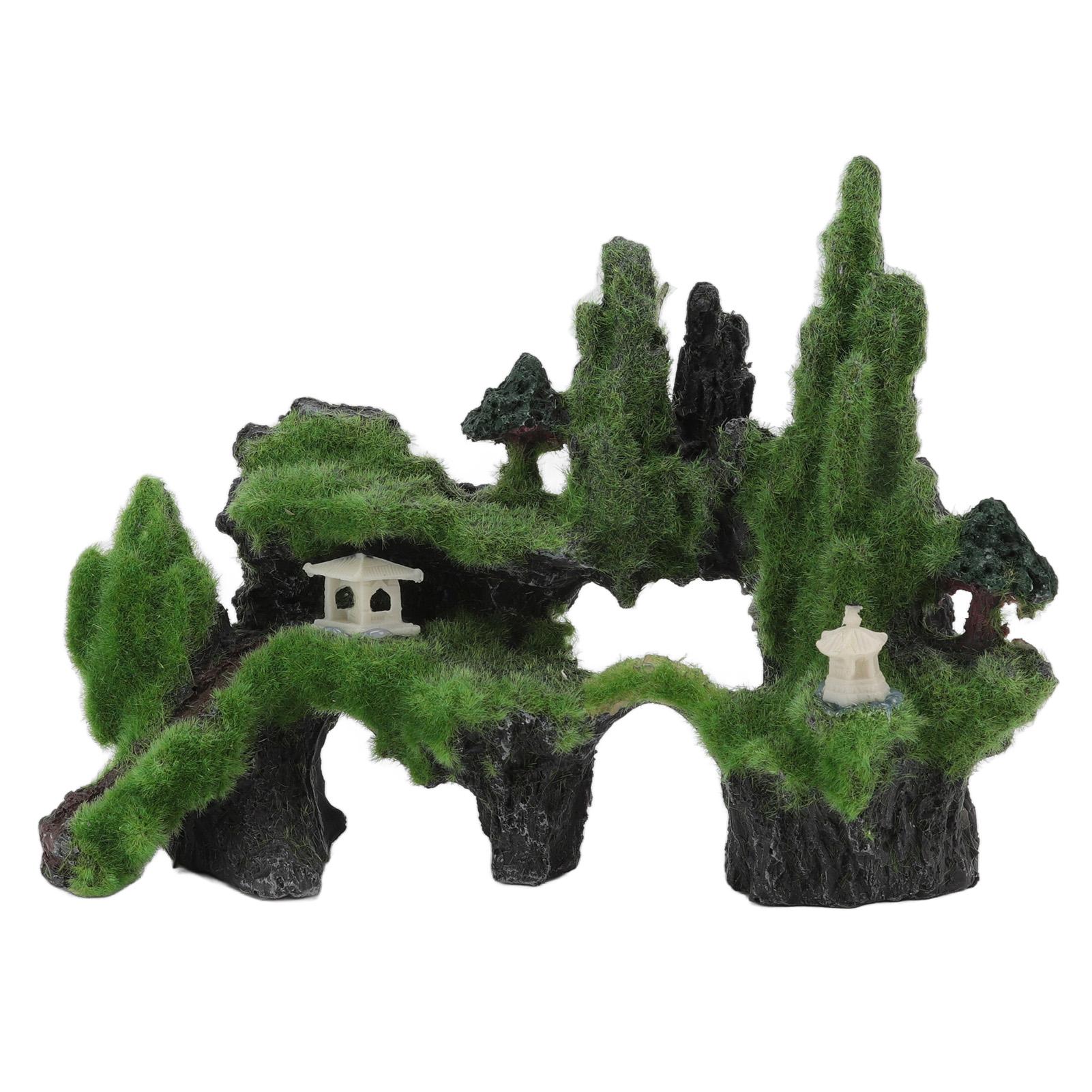 

Moss Rockery Aquarium Decoration Artificial Moss Rockery Ornament for Aquarium Fish Terrarium