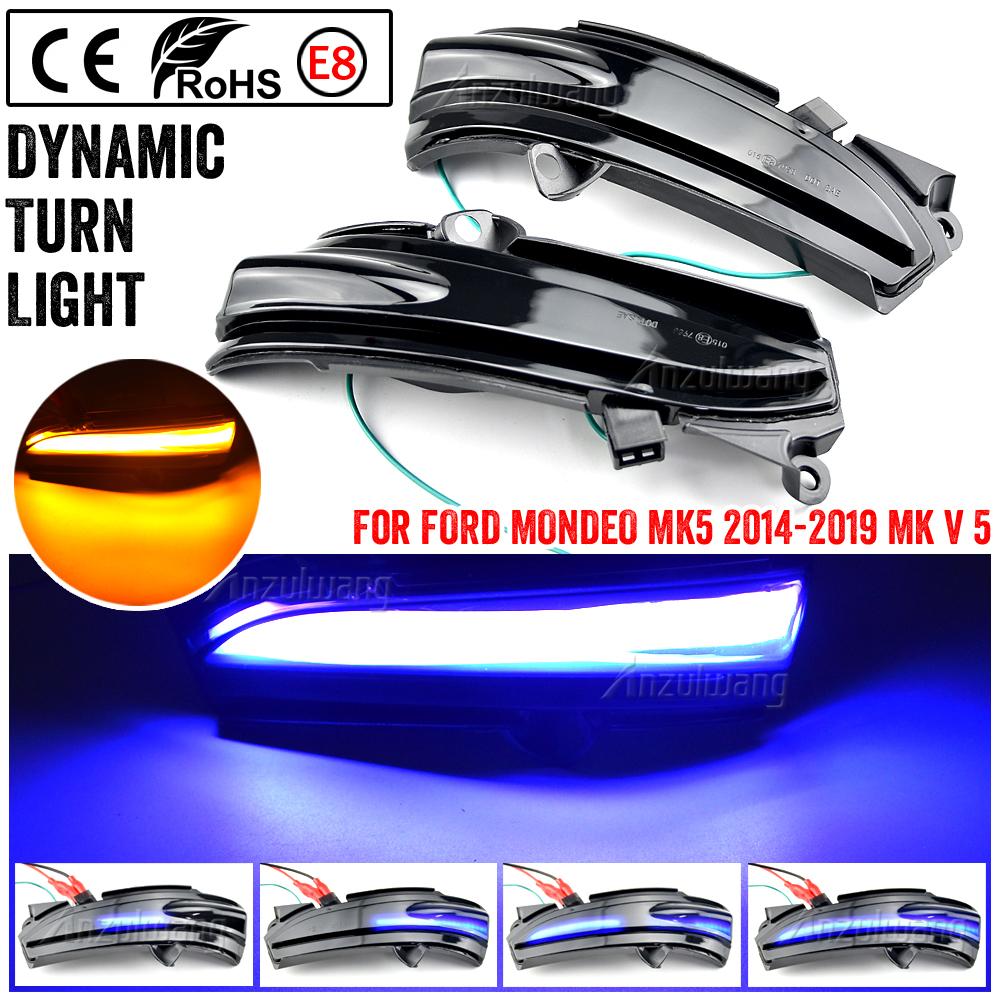 LED Turn Signal Light Side Lamp Dynamic Blinker For FORD MONDEO MK5 2014- MK V5 2015 2016 2017 2018 MK V5