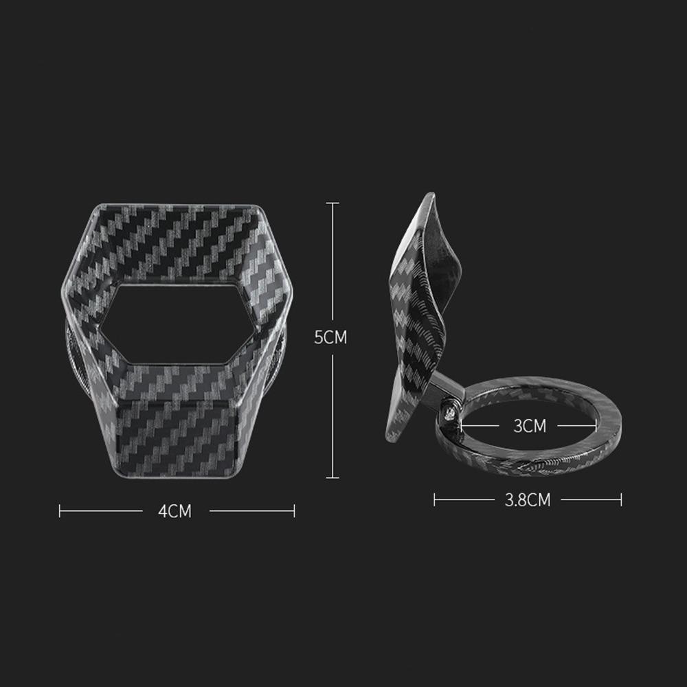 Nieuwe Krasbestendige Auto Motor Knop Cover Metalen Plakbare Start Stop Schakelaar Cover Ontsteking Bescherming Decoratief