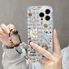 Double-sided imd cute plaid dog suitable for iPhone17promax mobile phone case Apple 16 protective case anti-drop