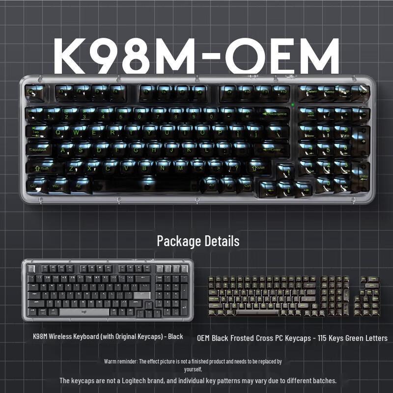 Logitech K98M AI Custom Hot-Swappable 98-Key Dual-Mode Mechanical Keyboard