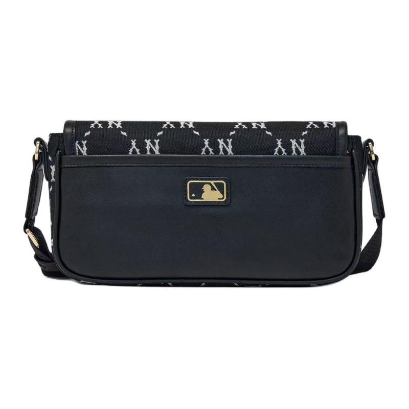 MLB Monogram Full Mark Crossbody Bags Mini Unisex Black Casual