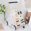 Children's Multifunctional Anti-Rollover Stroller Walker with Educational Toys