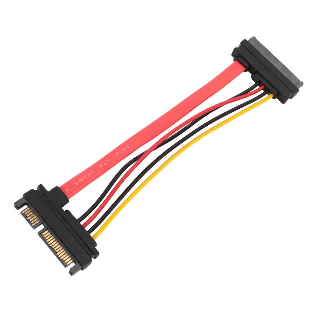 SATA22P M SAS29P F Male to Female Extension Cable SATA7 15pin Hard Disk Data Power Extension Cable SFF 8482 0.15m