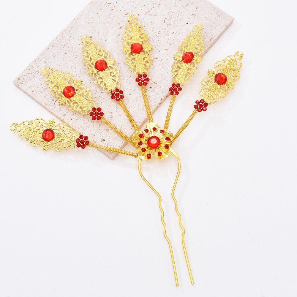 Ancient Hanfu Hodeplagg Thai Hodeplagg Gammel Stil Hodeplagg U-form Hårnål Kvinner