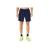 Asics Mens Fashion Comfortable Two-In-One Woven Breathable Sports Shorts Men shorts Dark-Blue 2031E777-402