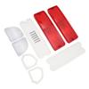Tail Light Reverse Lenses with Gaskets 110215 Red Housing Rear Light Mirror Lenses Kit Replacement