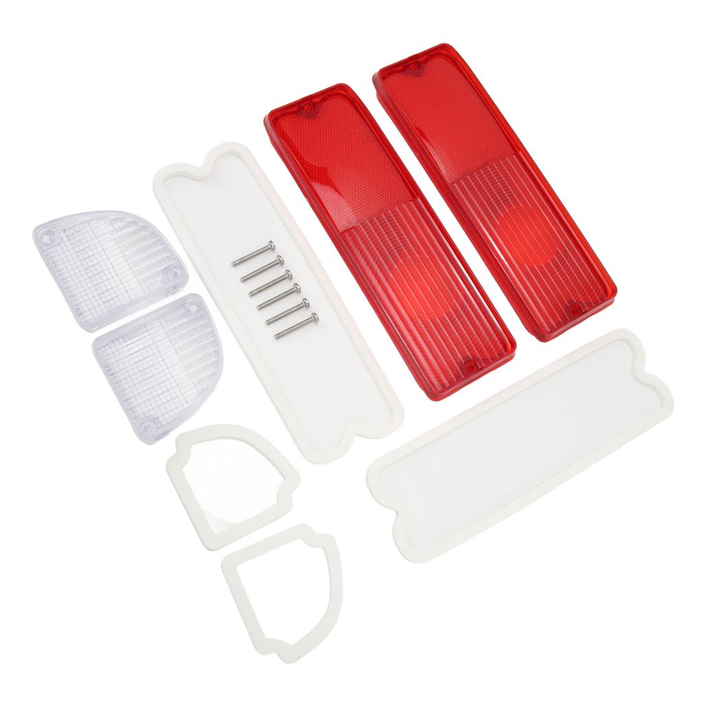 Tail Light Reverse Lenses with Gaskets 110215 Red Housing Rear Light Mirror Lenses Kit Replacement