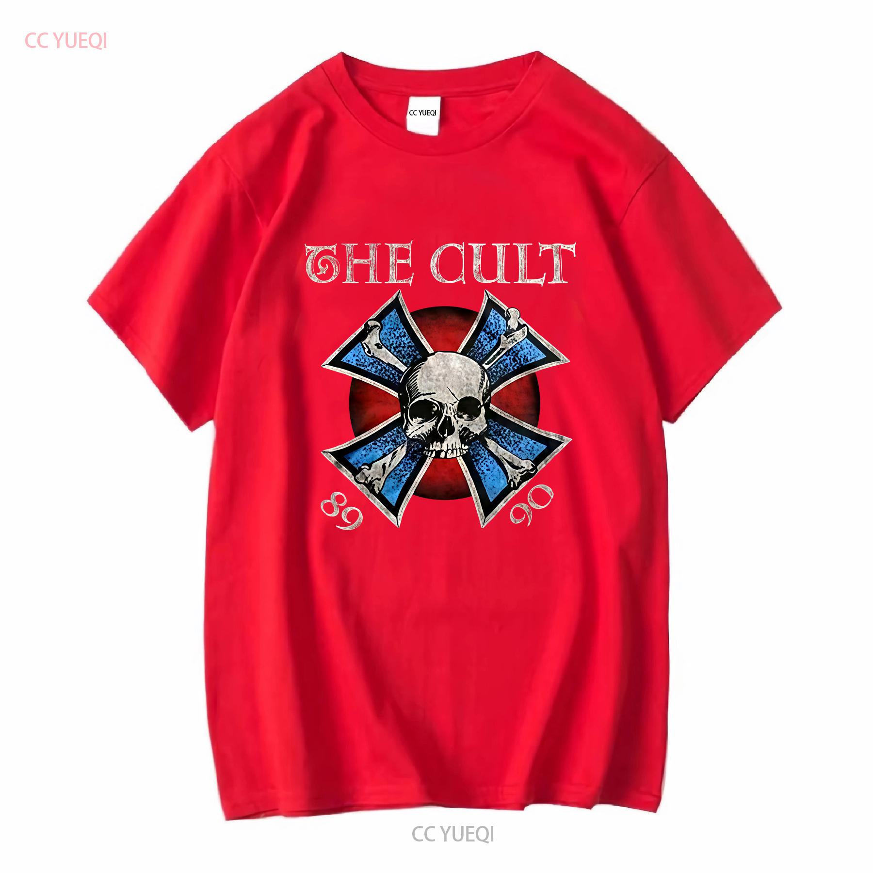 The Cult Iron Cross T Shirt S 3X vintage Washed Breathable Versatile Unisex Casual Stretched Comfortable Stylish streetwear S