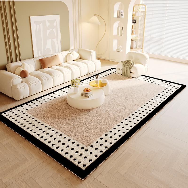 VIKAMA Cream Wind Carpet Living Room 2025 New Sofa Coffee Table Blanket Household Winter Thickened Anti-Slip And Dirt Floor Mat