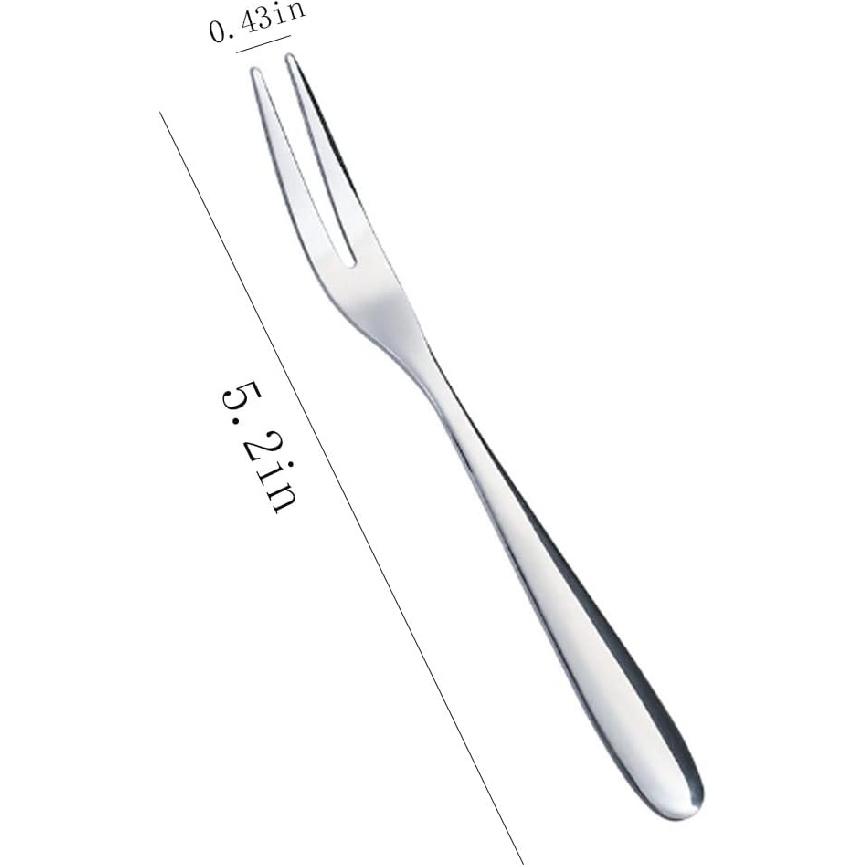 Mini Dessert Forks Stainless Steel Appetizer Forks For Fruit Cocktail Salad Cake Tasting For Party Home Restaurant (10)