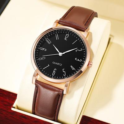 Herren Business Quarzuhren Mode Stil Mann Armbanduhren Beispiel Design Männlich Beste Geschenke Uhr