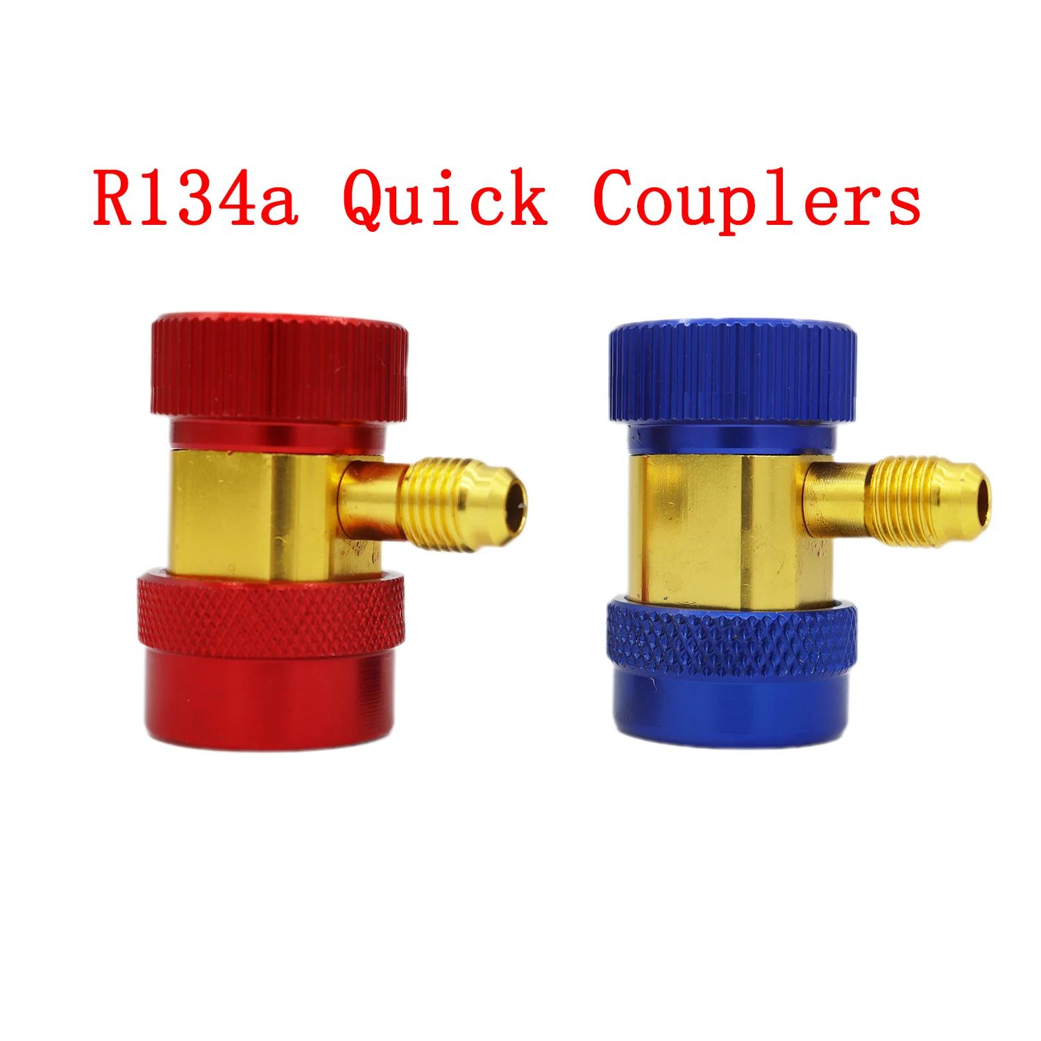 

R134A Quick Connect Air Conditioner Adapter Adjustable High and Low Voltage Outer Wire for Car Air Conditioner Tools (Upgraded)