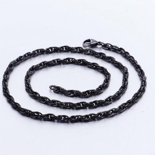 

Европейские и американские простые персонализированные цепочки из нержавеющей стали в стиле панк, ожерелье, мужские аксессуары